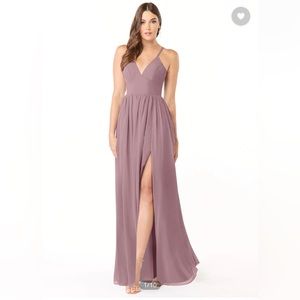 Azazie Aaida bridesmaid dress in dusty rose